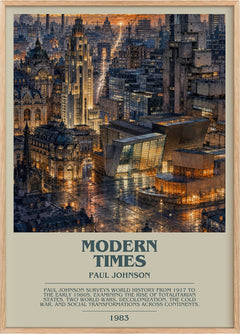 Modern Times Bookish Wall Art by Paul Johnson