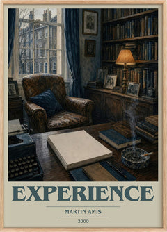 Experience Book Cover Poster by Martin Amis