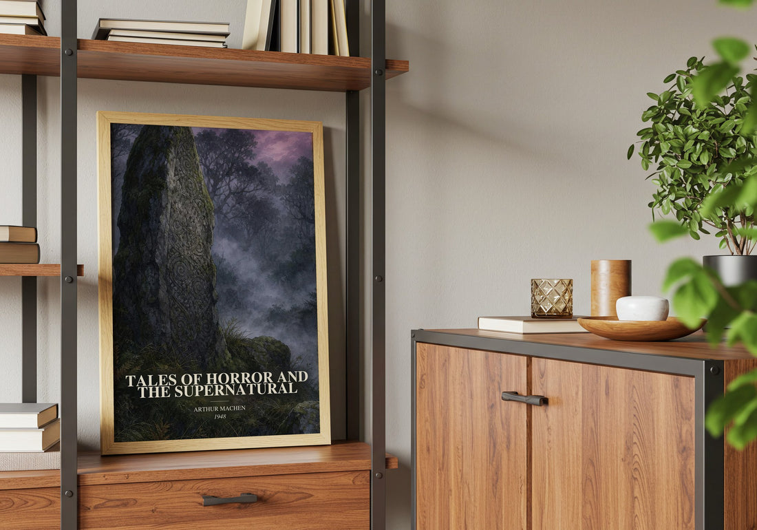 Tales Of Horror And The Supernatural book watercolour illustration paper finish options – matte satin gloss
