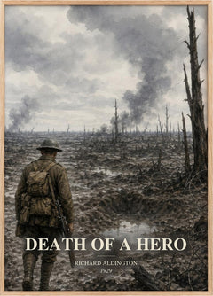 Death Of A Hero Book Watercolour Illustration by Richard Aldington
