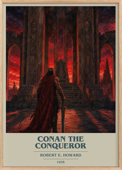 Conan The Conqueror Book Cover Poster by Robert E. Howard