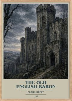 The Old English Baron Book Cover Poster by Clara Reeve