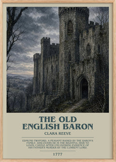 The Old English Baron Bookish Wall Art by Clara Reeve