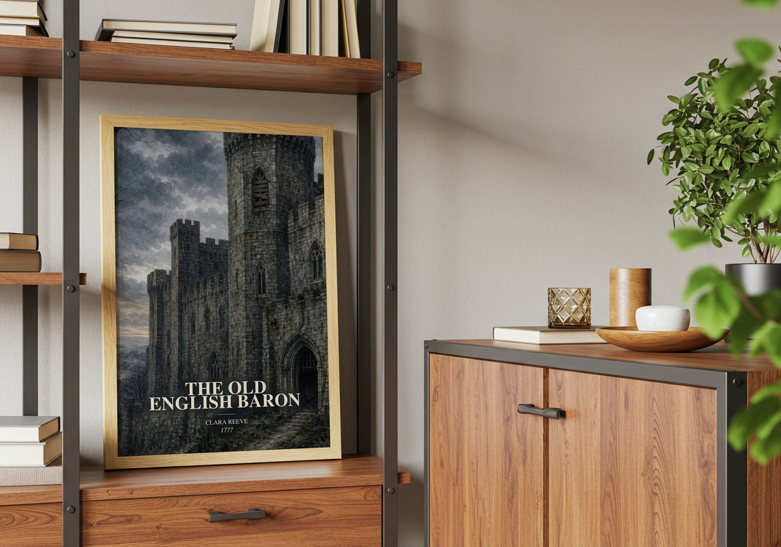 The Old English Baron book watercolour illustration paper finish options – matte satin gloss