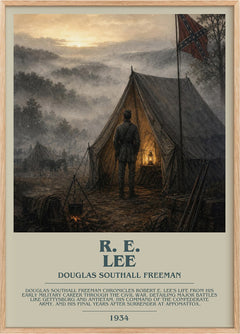 R. E. Lee Bookish Wall Art by Douglas Southall Freeman