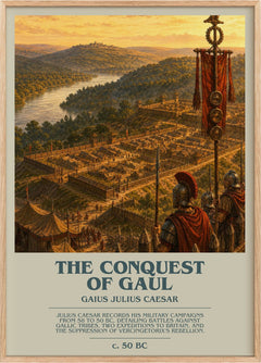 The Conquest Of Gaul Bookish Wall Art by Gaius Julius Caesar