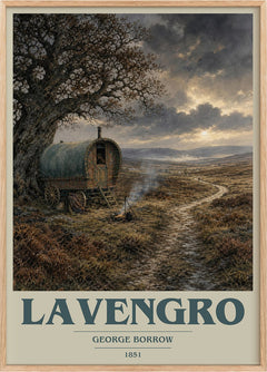 Lavengro Book Cover Poster by George Borrow