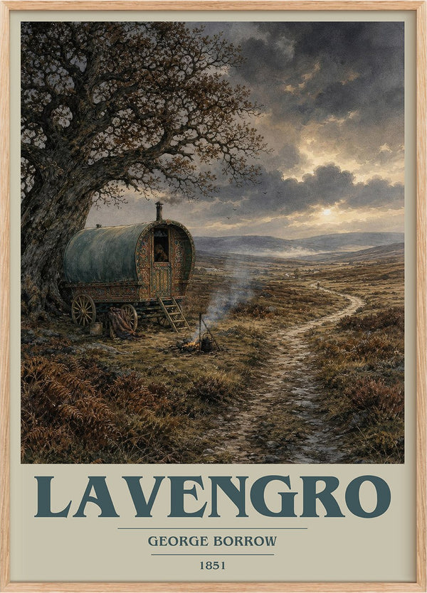 Lavengro Book Cover Poster by George Borrow