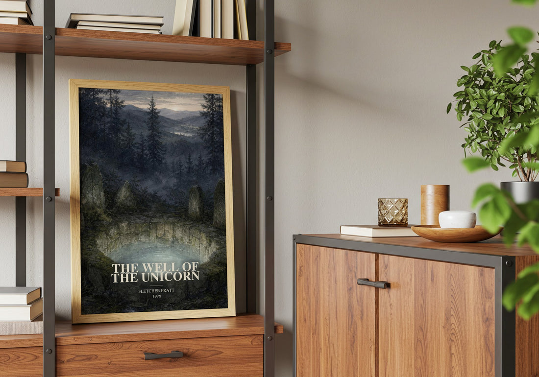 The Well Of The Unicorn book watercolour illustration paper finish options – matte satin gloss