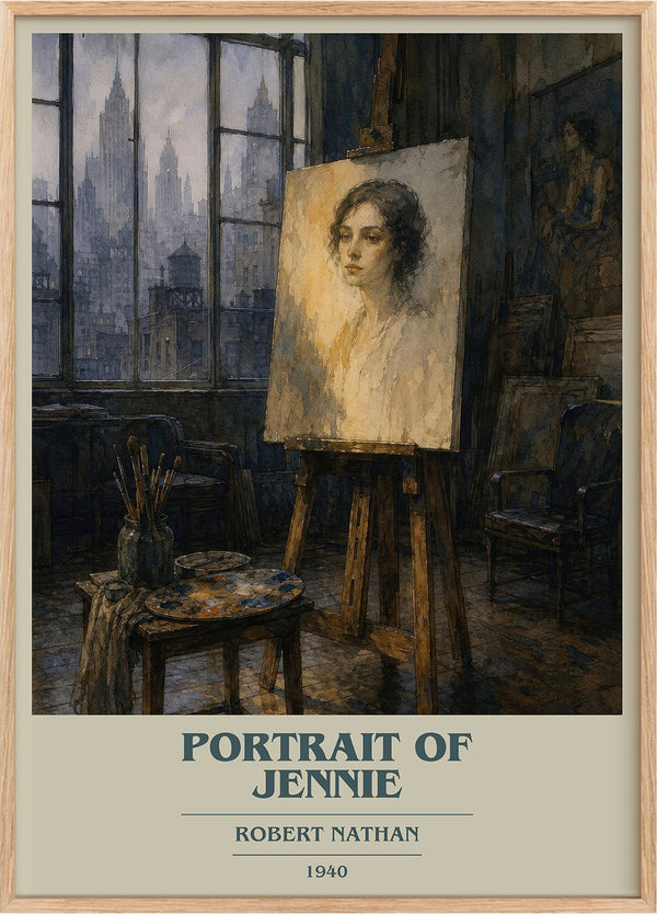 Portrait Of Jennie Book Cover Poster by Robert Nathan