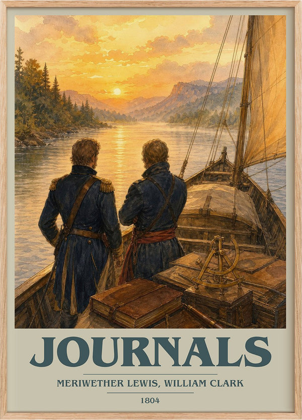 Journals Book Cover Poster by Meriwether Lewis, William Clark