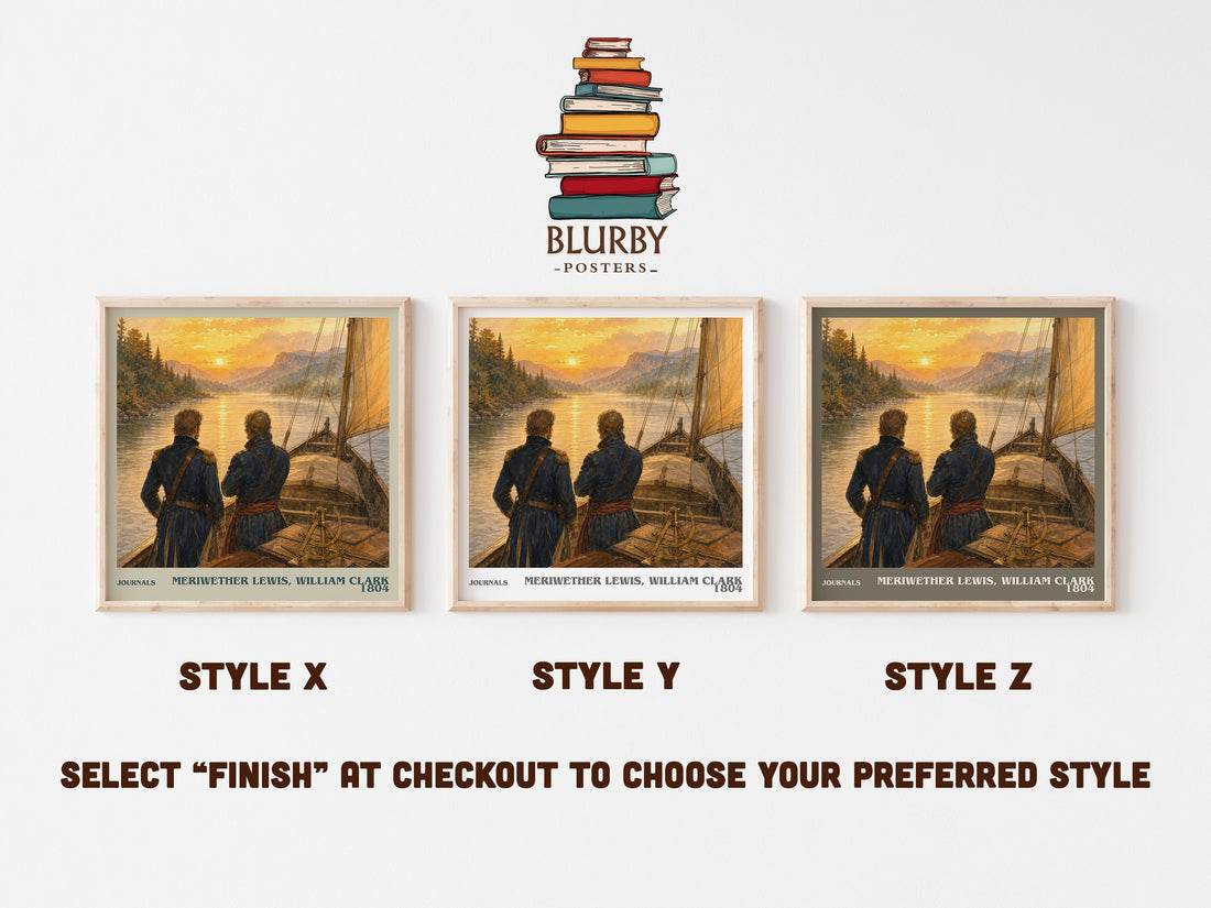 Journals literary print in frame leaning in hallway – non fiction wall art (mockup)