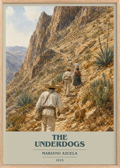 The Underdogs Book Cover Poster by Mariano Azuela