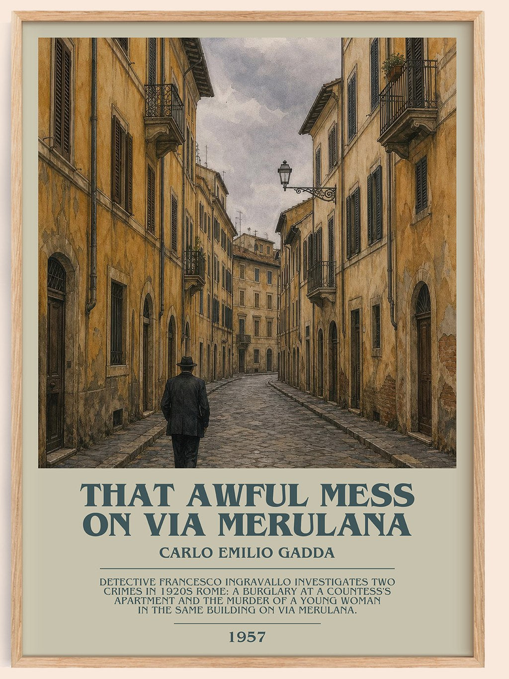 That Awful Mess On Via Merulana Bookish Wall Art by Carlo Emilio Gadda – framed poster
