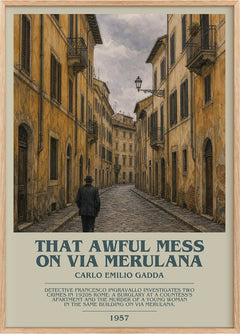 That Awful Mess On Via Merulana Bookish Wall Art by Carlo Emilio Gadda