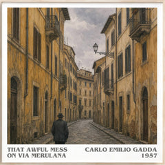 That Awful Mess On Via Merulana Literary Art Print by C. Gadda