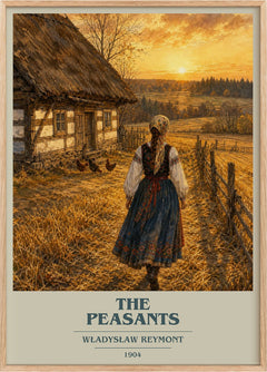 The Peasants Book Cover Poster by Władysław Reymont