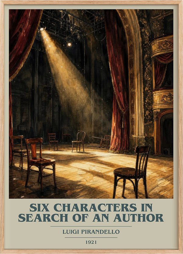 Six Characters in Search of an Author Book Cover Poster by Luigi Pirandello