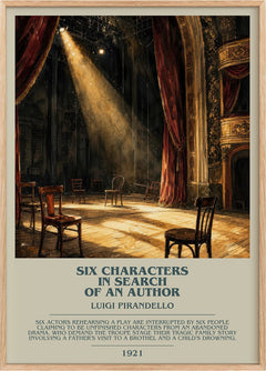Six Characters in Search of an Author Bookish Wall Art by Luigi Pirandello
