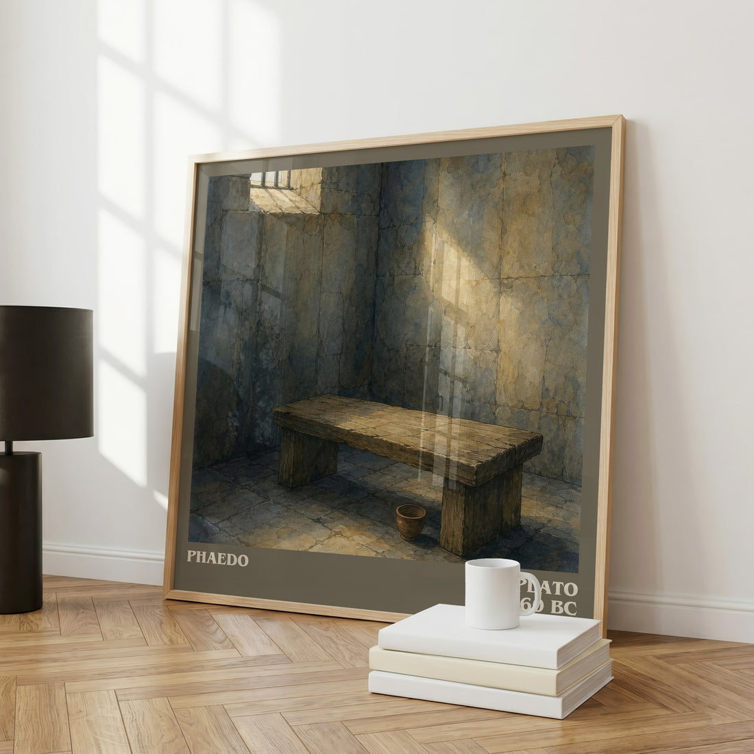 Phaedo literary art print colour and style options – Plato book art