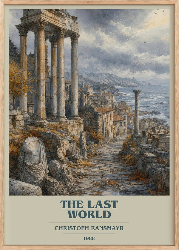 The Last World Book Cover Poster by Christoph Ransmayr
