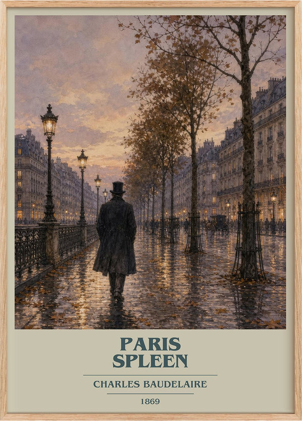 Paris Spleen Book Cover Poster by Charles Baudelaire