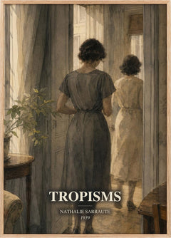 Tropisms Book Watercolour Illustration by Nathalie Sarraute