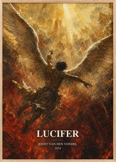 Lucifer Book Watercolour Illustration by Joost van den Vondel