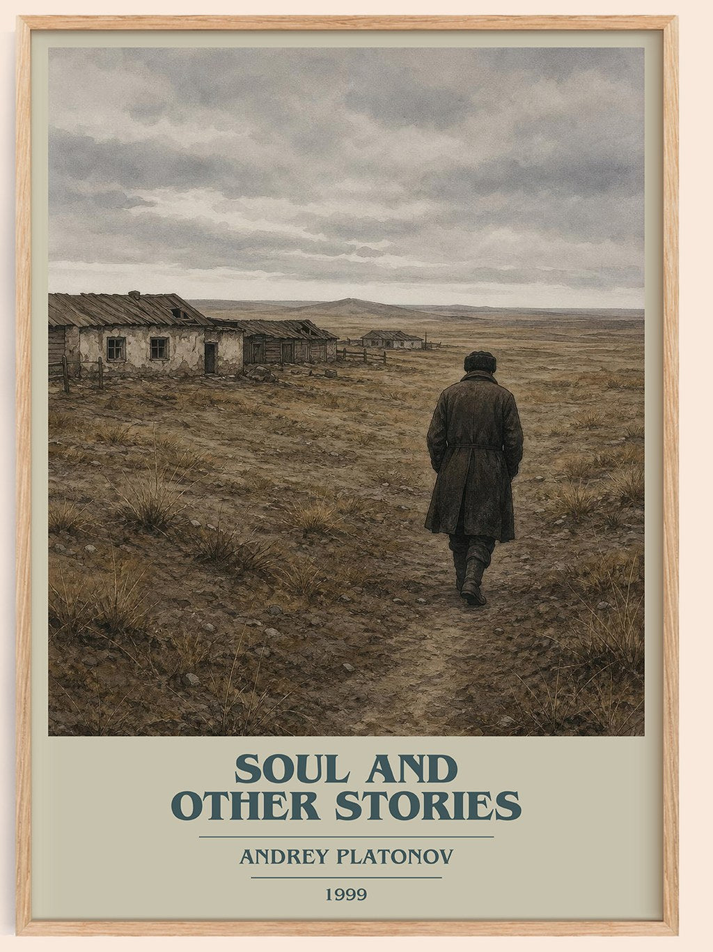 Soul and Other Stories book cover book poster by Andrey Platonov – framed literary art print