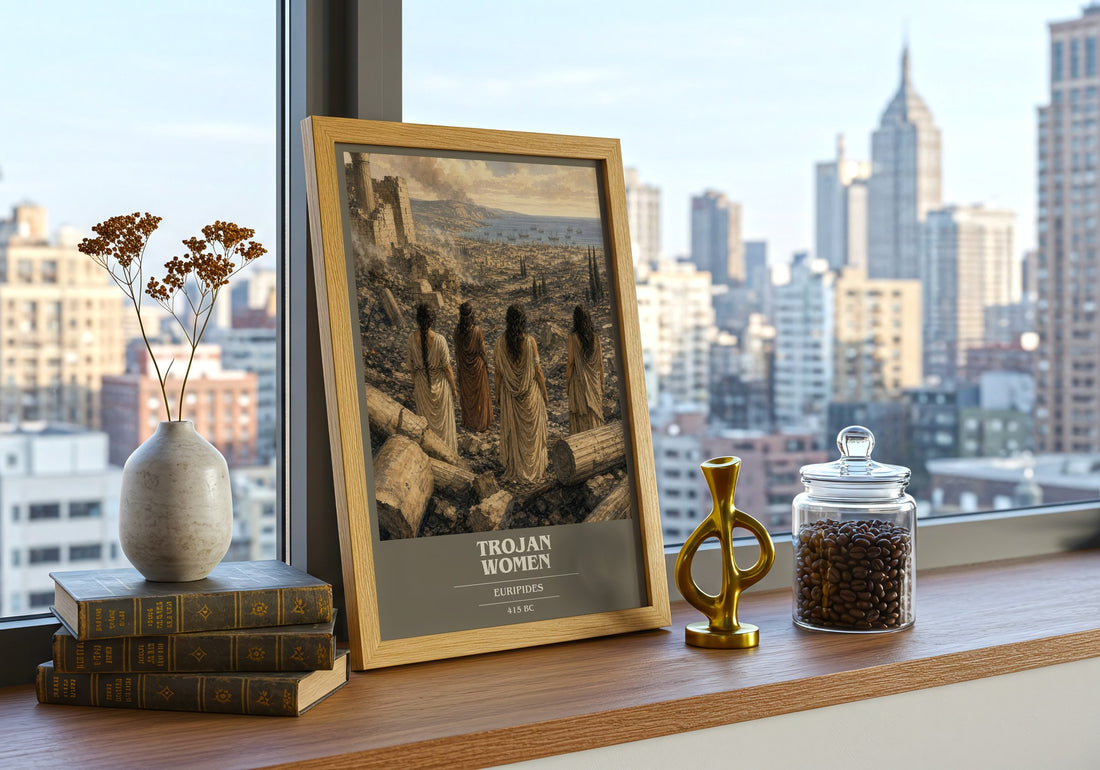 Trojan Women book cover poster colour and style options – Euripides book art