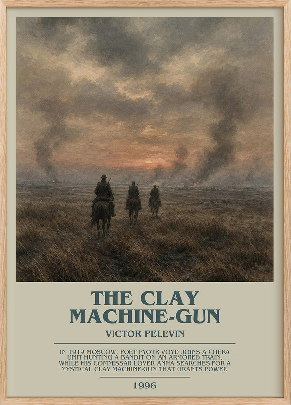 The Clay Machine-gun Bookish Wall Art by Victor Pelevin