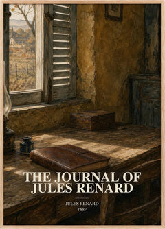 Journal of Jules Renard Book Watercolour Illustration by Jules Renard