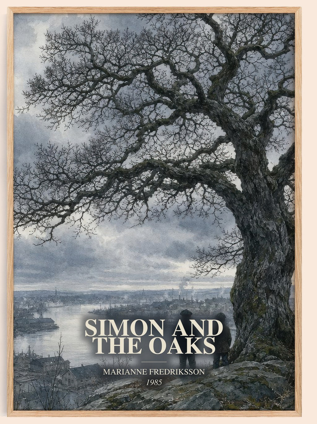 Simon and the Oaks watercolour book poster by Marianne Fredriksson – framed literary art print