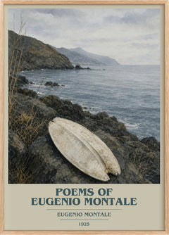 Poems of Eugenio Montale Book Cover Poster by Eugenio Montale