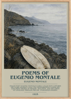 Poems of Eugenio Montale Bookish Wall Art by Eugenio Montale