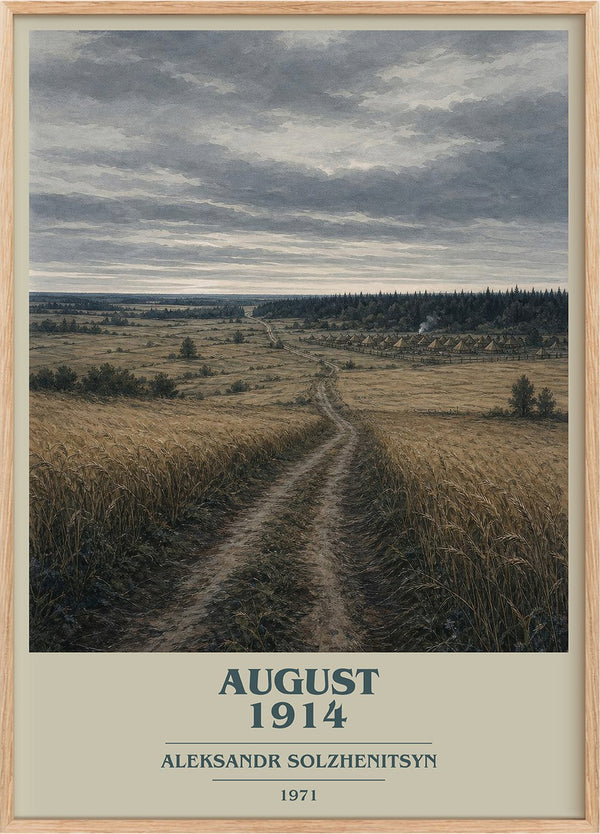 August 1914 Book Cover Poster by Aleksandr Solzhenitsyn