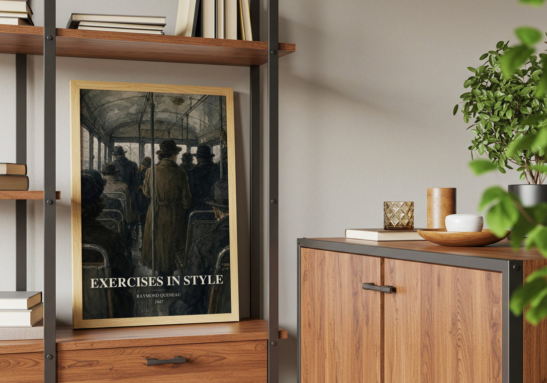 Exercises in Style book watercolour illustration paper finish options – matte satin gloss