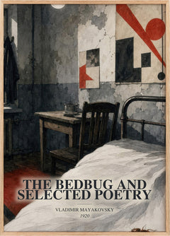 The Bedbug And Selected Poetry Book Watercolour Illustration by Vladimir Mayakovsky