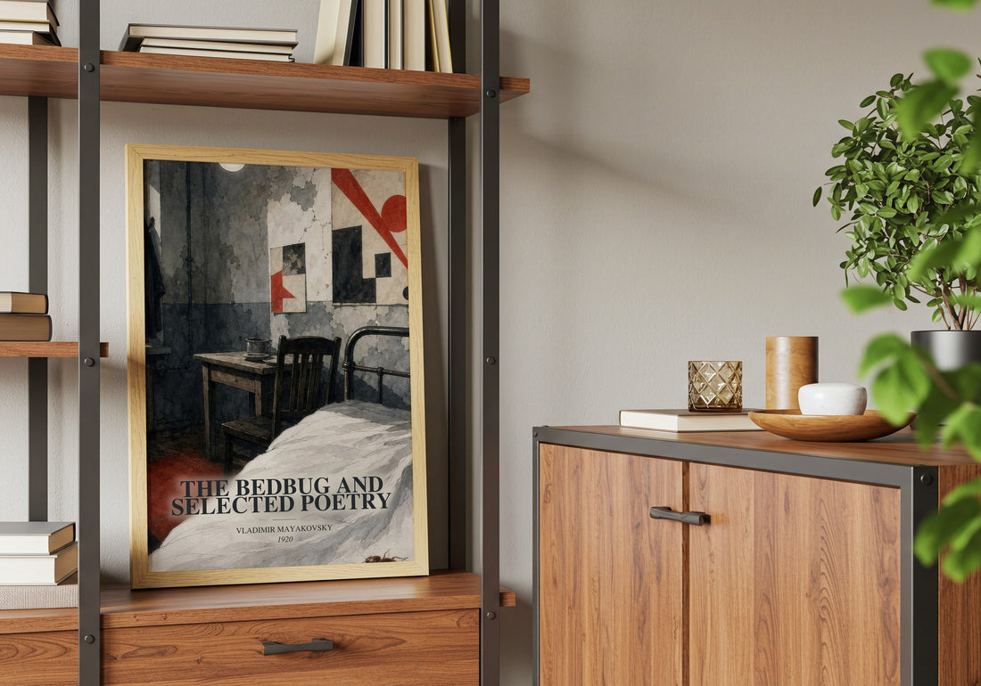 The Bedbug And Selected Poetry book watercolour illustration paper finish options – matte satin gloss