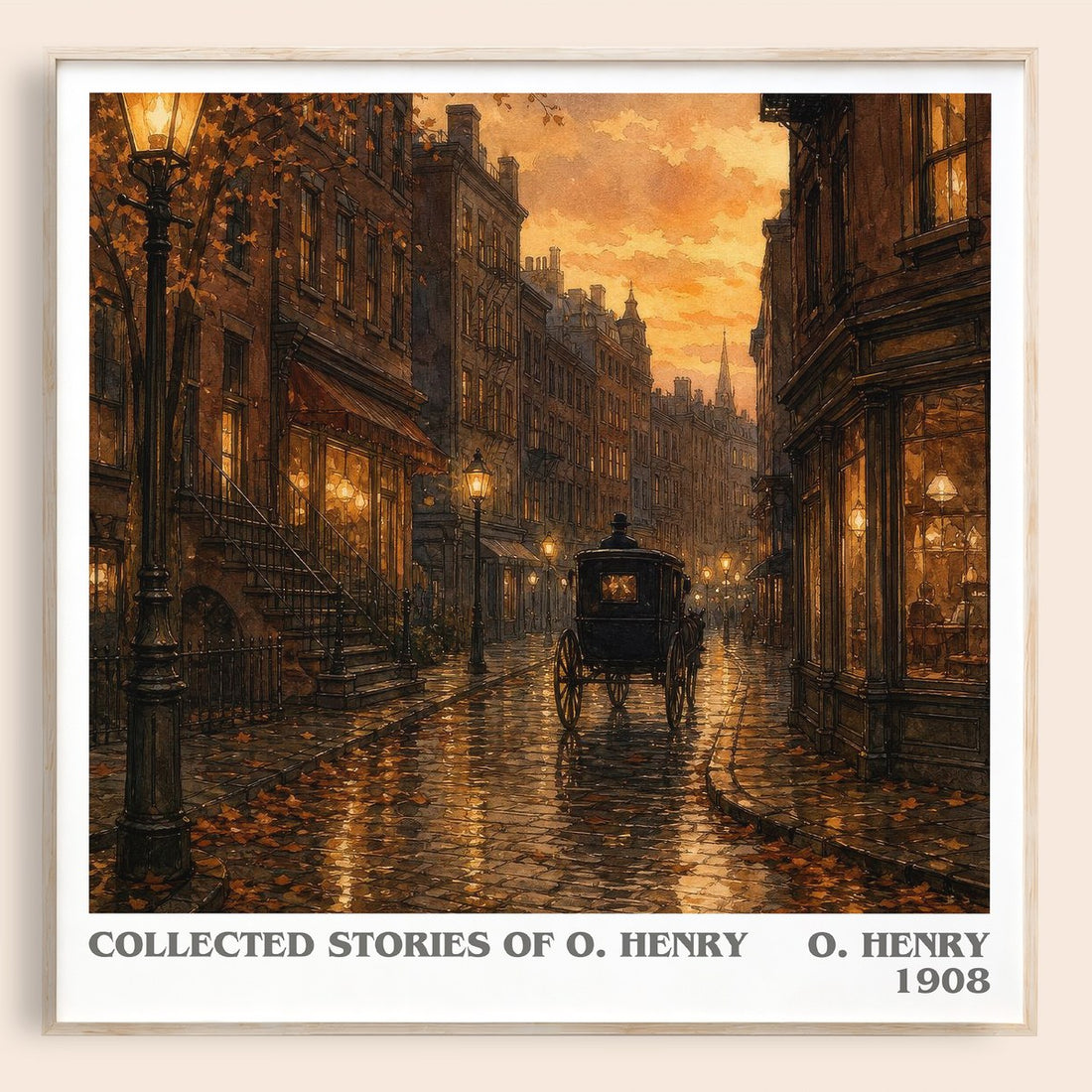 Collected Stories Of O. Henry literary book poster by O. Henry – framed literary art print