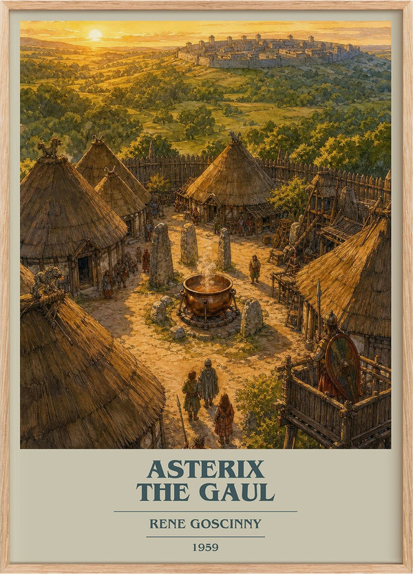 Asterix the Gaul Book Cover Poster by Rene Goscinny