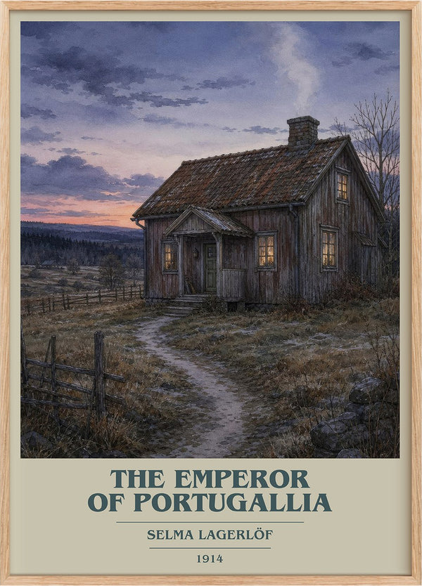 The Emperor of Portugallia Book Cover Poster by Selma Lagerlöf