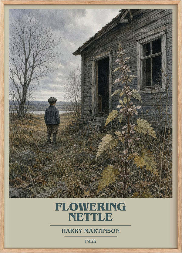 Flowering Nettle Book Cover Poster by Harry Martinson