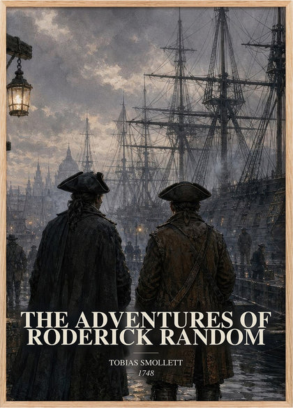 Adventures Of Roderick Random Book Watercolour Illustration – T.