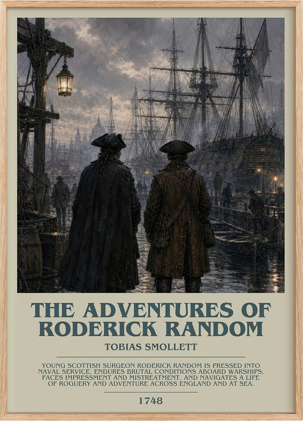The Adventures Of Roderick Random Bookish Wall Art by Tobias Smollett