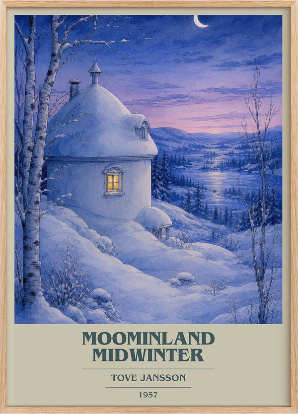 Moominland Midwinter Book Cover Poster by Tove Jansson