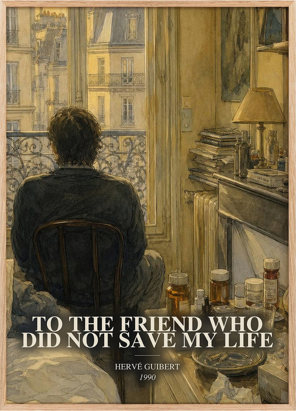 To The Friend Who Did Not Save My Life Book Watercolour Illustration