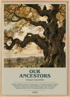 Our Ancestors Bookish Wall Art by Italo Calvino
