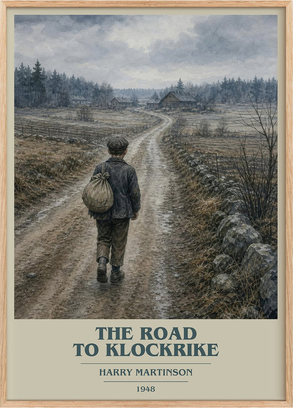 The Road to Klockrike Book Cover Poster by Harry Martinson