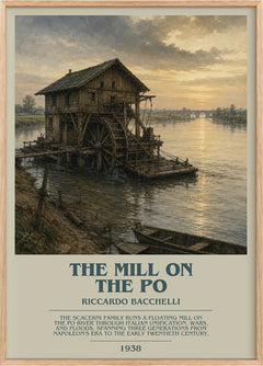 The Mill On The Po Bookish Wall Art by Riccardo Bacchelli